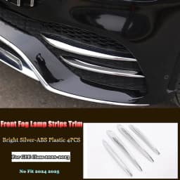 For Mercedes Benz GLE Class W167 V167 Coupe C167 AMG GLE53 2020-2023 Car Front Fog Lamp Strip Air Intake Grille Slats Trim Cover