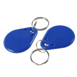 100pcs 13.56MHz IC M1 Keyfobs Tags Access Control System Kit RFID Key Finder Card Token Attendance Keychain ABS Waterproof