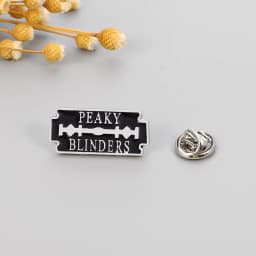 Peaky Blinder Fashion Razor Blade Pin Badge Metal Enamel Pins Brooch Backpack Accessory for Men Friends Fathers Gift