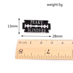 Peaky Blinder Fashion Razor Blade Pin Badge Metal Enamel Pins Brooch Backpack Accessory for Men Friends Fathers Gift