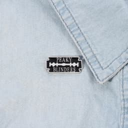 Peaky Blinder Fashion Razor Blade Pin Badge Metal Enamel Pins Brooch Backpack Accessory for Men Friends Fathers Gift