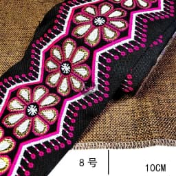 Embroidery Ethnic Jacquard Webbing Woven Tape Lace Ribbon Trim Width 10cm Tribal Boho DIY Garment Bag Accessories