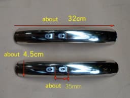 Retro Bike Fender Stainless Steel Mudguard 24/26 Inch 700C City Bicycle Fenders Silver 1Pair