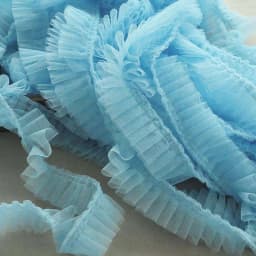 2 Meters Ruffle Mesh Lace 5CM Pleated Fold Collar Sewing Trim Ribbon DIY Crafts Clothes Wedding Dress Supply