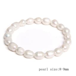 Natural Freshwater Pearl Bracelets Elegant Baroque Pearls Beaded Bracelet for Women Men Elastic Chain Fine Jewelry Wedding Gifts