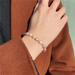 Natural Freshwater Pearl Bracelets Elegant Baroque Pearls Beaded Bracelet for Women Men Elastic Chain Fine Jewelry Wedding Gifts