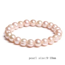 Natural Freshwater Pearl Bracelets Elegant Baroque Pearls Beaded Bracelet for Women Men Elastic Chain Fine Jewelry Wedding Gifts