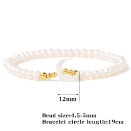 Natural Freshwater Pearl Bracelets Elegant Baroque Pearls Beaded Bracelet for Women Men Elastic Chain Fine Jewelry Wedding Gifts