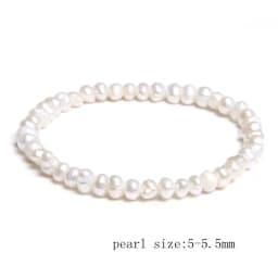 Natural Freshwater Pearl Bracelets Elegant Baroque Pearls Beaded Bracelet for Women Men Elastic Chain Fine Jewelry Wedding Gifts