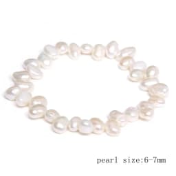 Natural Freshwater Pearl Bracelets Elegant Baroque Pearls Beaded Bracelet for Women Men Elastic Chain Fine Jewelry Wedding Gifts