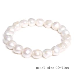Natural Freshwater Pearl Bracelets Elegant Baroque Pearls Beaded Bracelet for Women Men Elastic Chain Fine Jewelry Wedding Gifts