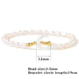 Natural Freshwater Pearl Bracelets Elegant Baroque Pearls Beaded Bracelet for Women Men Elastic Chain Fine Jewelry Wedding Gifts