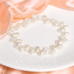 Natural Freshwater Pearl Bracelets Elegant Baroque Pearls Beaded Bracelet for Women Men Elastic Chain Fine Jewelry Wedding Gifts