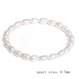 Natural Freshwater Pearl Bracelets Elegant Baroque Pearls Beaded Bracelet for Women Men Elastic Chain Fine Jewelry Wedding Gifts