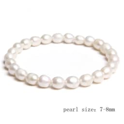 Natural Freshwater Pearl Bracelets Elegant Baroque Pearls Beaded Bracelet for Women Men Elastic Chain Fine Jewelry Wedding Gifts