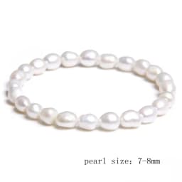 Natural Freshwater Pearl Bracelets Elegant Baroque Pearls Beaded Bracelet for Women Men Elastic Chain Fine Jewelry Wedding Gifts
