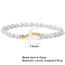 Natural Freshwater Pearl Bracelets Elegant Baroque Pearls Beaded Bracelet for Women Men Elastic Chain Fine Jewelry Wedding Gifts
