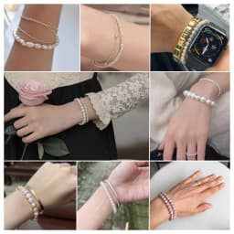 Natural Freshwater Pearl Bracelets Elegant Baroque Pearls Beaded Bracelet for Women Men Elastic Chain Fine Jewelry Wedding Gifts