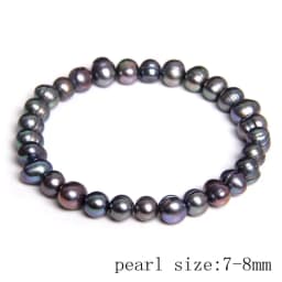 Natural Freshwater Pearl Bracelets Elegant Baroque Pearls Beaded Bracelet for Women Men Elastic Chain Fine Jewelry Wedding Gifts