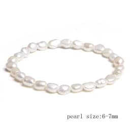 Natural Freshwater Pearl Bracelets Elegant Baroque Pearls Beaded Bracelet for Women Men Elastic Chain Fine Jewelry Wedding Gifts