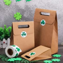 50-500pcs Labels St. Patrick's Day Stickers Shamrock Stickers 1inch Adhesive Label for Kids Decoration and Stationery Sticker