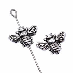 WYSIWYG 20pcs 12x8mm Antique Silver Color Antique Bronze Color Antique Gold Color Bee Beads For Making DIY Jewelry Findings