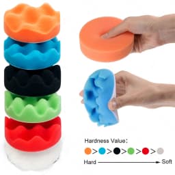 Car Waxing Sponge Pad Polishing Kit Auto Detailing Sandpaper Buffing Sanding Disc Polisher Drill Adapter Headlight Restoration