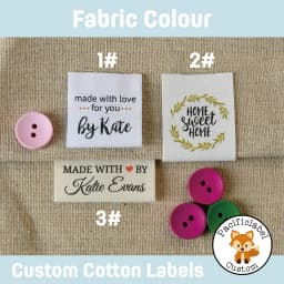 20*60 mm Cotton With Logo or Text Sewing Accessori Label, Tags for Knitted Things, Custom, Personalizada, Handmade Label, Gift T