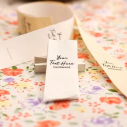 20*60 mm Cotton With Logo or Text Sewing Accessori Label, Tags for Knitted Things, Custom, Personalizada, Handmade Label, Gift T
