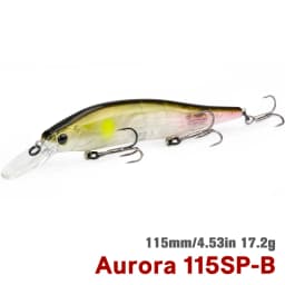 TSURINOYA 115SP Suspending Minnow Jerkbait AURORA 115mm 17.2g Artificial Weight System Hard Baits Long Casting Wobbler
