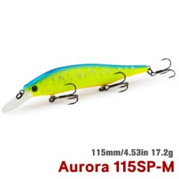 TSURINOYA 115SP Suspending Minnow Jerkbait AURORA 115mm 17.2g Artificial Weight System Hard Baits Long Casting Wobbler