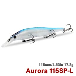TSURINOYA 115SP Suspending Minnow Jerkbait AURORA 115mm 17.2g Artificial Weight System Hard Baits Long Casting Wobbler