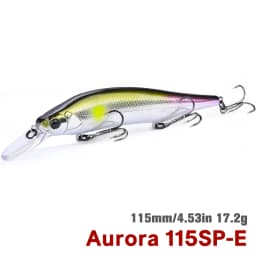 TSURINOYA 115SP Suspending Minnow Jerkbait AURORA 115mm 17.2g Artificial Weight System Hard Baits Long Casting Wobbler