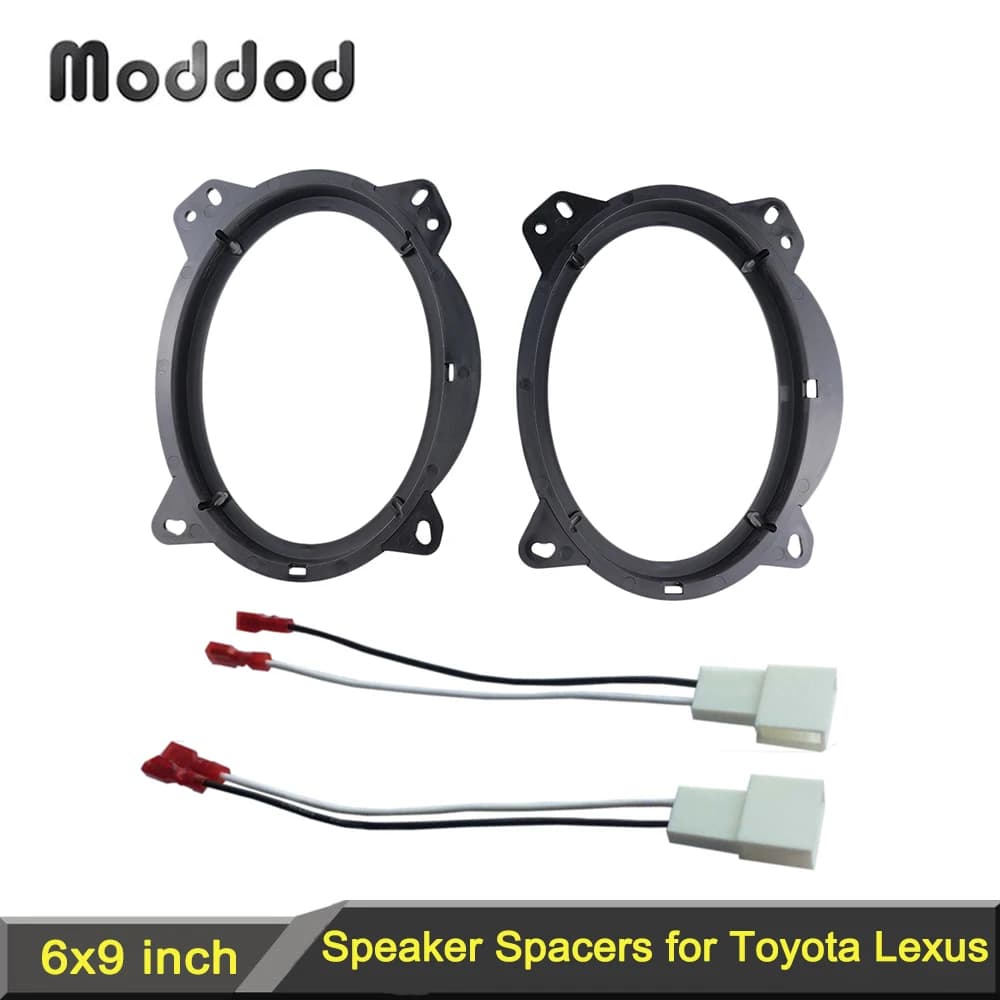 6" X 9" Speaker Adapter Spacers for Toyota 4Runner Avalon Camry FJ Cruiser Highlander Prius Tacoma Lexus CT GC LS Adaptor Frame
