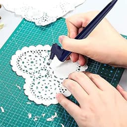 Craft Cutting Tools 360 Rotating Blade Paper-Cutter 3 Carving Knife Blades Cutting Pen DIY Art Wear-Resisting Art Cutting Tools