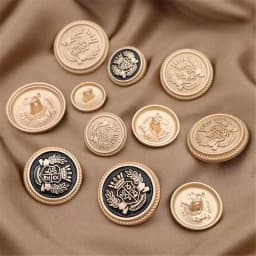 10pcs British College Style Suit Buttons Crown Pattern Golden Coat Jacket Buttons Sewing Accessories Handmade DIY Shirt Buttons
