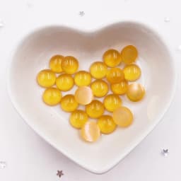 New 60pcs 10mm Round Colorful Beautiful Resin Cat's eye Gems Flatback Rhinestone Appliques DIY Wedding Scrapbook Craft SG10