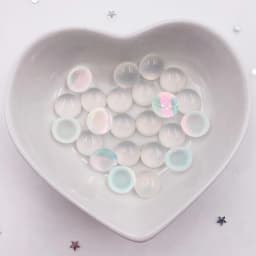 New 60pcs 10mm Round Colorful Beautiful Resin Cat's eye Gems Flatback Rhinestone Appliques DIY Wedding Scrapbook Craft SG10