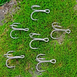 PROBEROS 10Pcs/lot Saltwater Fishing Hooks Treble Hooks 1#-2#-4#-6#-8#-10#-12#-14#-1/0#-2/0#-3/0# High-Carbon Steel Fishhooks