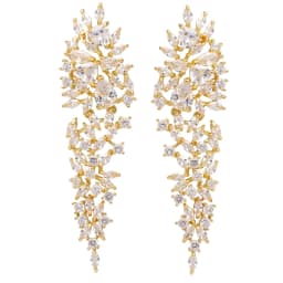 Emmaya New Fashion Charming Leaves Shape Elegant Zirconia Earring For Women And Girls Popular Ornament Wedding Party Dress-Up