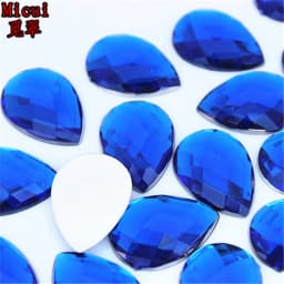 20pcs 18*25mm Tear Drop Shape Flat Back Acrylic Rhinestones Crystals Strass Beads DIY Jewelry Accessories Crafts MC592