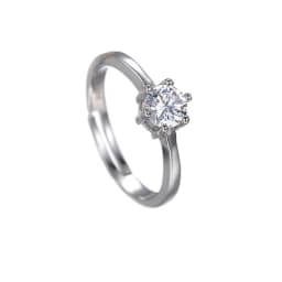 Luxury Cubic Zirconia Rings For Women Fashion Red Blue Copper Plated Finger Rings Zircon Statement Wholesale Bulk Jewelry 2021