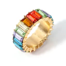 Luxury Cubic Zirconia Rings For Women Fashion Red Blue Copper Plated Finger Rings Zircon Statement Wholesale Bulk Jewelry 2021