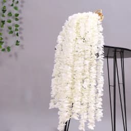 10pcs/lot Artificial Wisteria Cattleya String Wedding Hall Hanging Hydrangea Vines Wedding Background Decoration Ceiling Flowers
