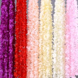 10pcs/lot Artificial Wisteria Cattleya String Wedding Hall Hanging Hydrangea Vines Wedding Background Decoration Ceiling Flowers
