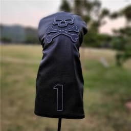 SKULL Golf Woods Headcovers Covers For Driver Fairway Putter 135H Clubs Set Heads PU Leather Unisex