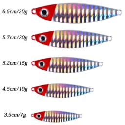 1pc Metal Jig Fishing Lure Sea Jig Weights 7g 10g 15g 20g 30g Trolling Saltwater Jigs Lures Artificial Jigging Fish Tackle Pike