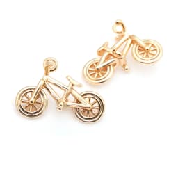 18K Gold Color Airplane Bicycle Tower Windmill Charms Pendants High Quality Diy Jewelry Making Necklace Earrings Accessories