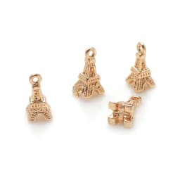 18K Gold Color Airplane Bicycle Tower Windmill Charms Pendants High Quality Diy Jewelry Making Necklace Earrings Accessories