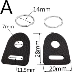 1pair new Leather Protector Cover Camera Strap Split Ring Hook for Fujifilm Canon Nikon Sony Olympus Pentax DSLR Camera